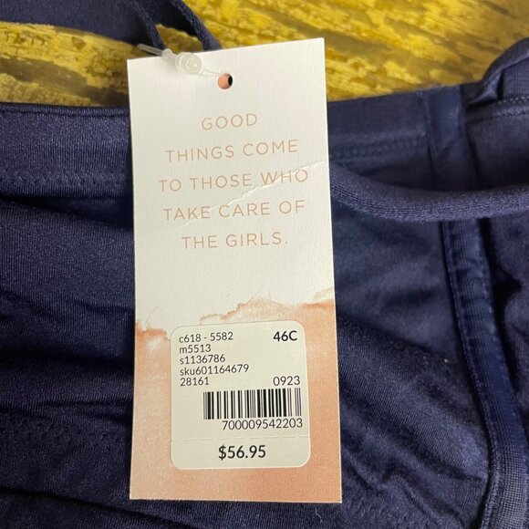 Cacique Lightly Lined Full Coverage No Wire Mastectomy Collection Bra Sz 46C - Picture 8 of 8